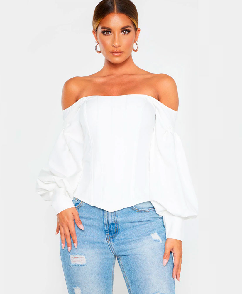 

Toп PrettyLittleThing 37420 36 Білий