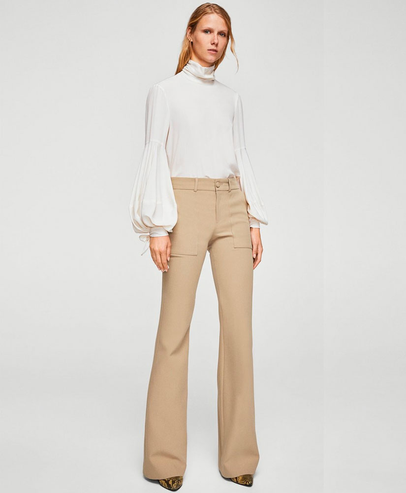 

Штани MANGO MNG11075748 42 Бежевий