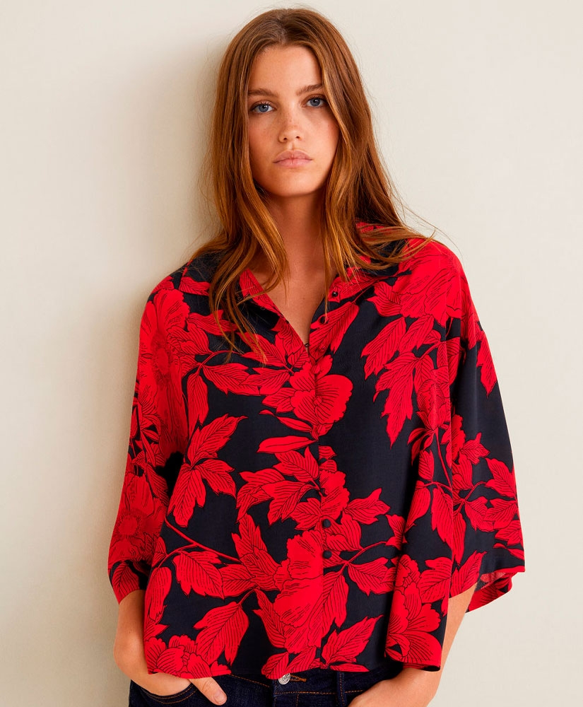 

Блуза MANGO MNG31065771 XS Різнокольоровий
