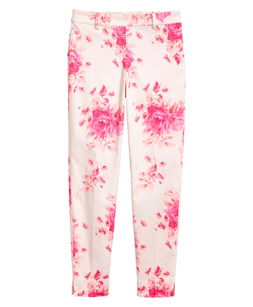 

Штани H&M 24456  Білий / рожевий, Штани H&M 24456 36 Білий / рожевий