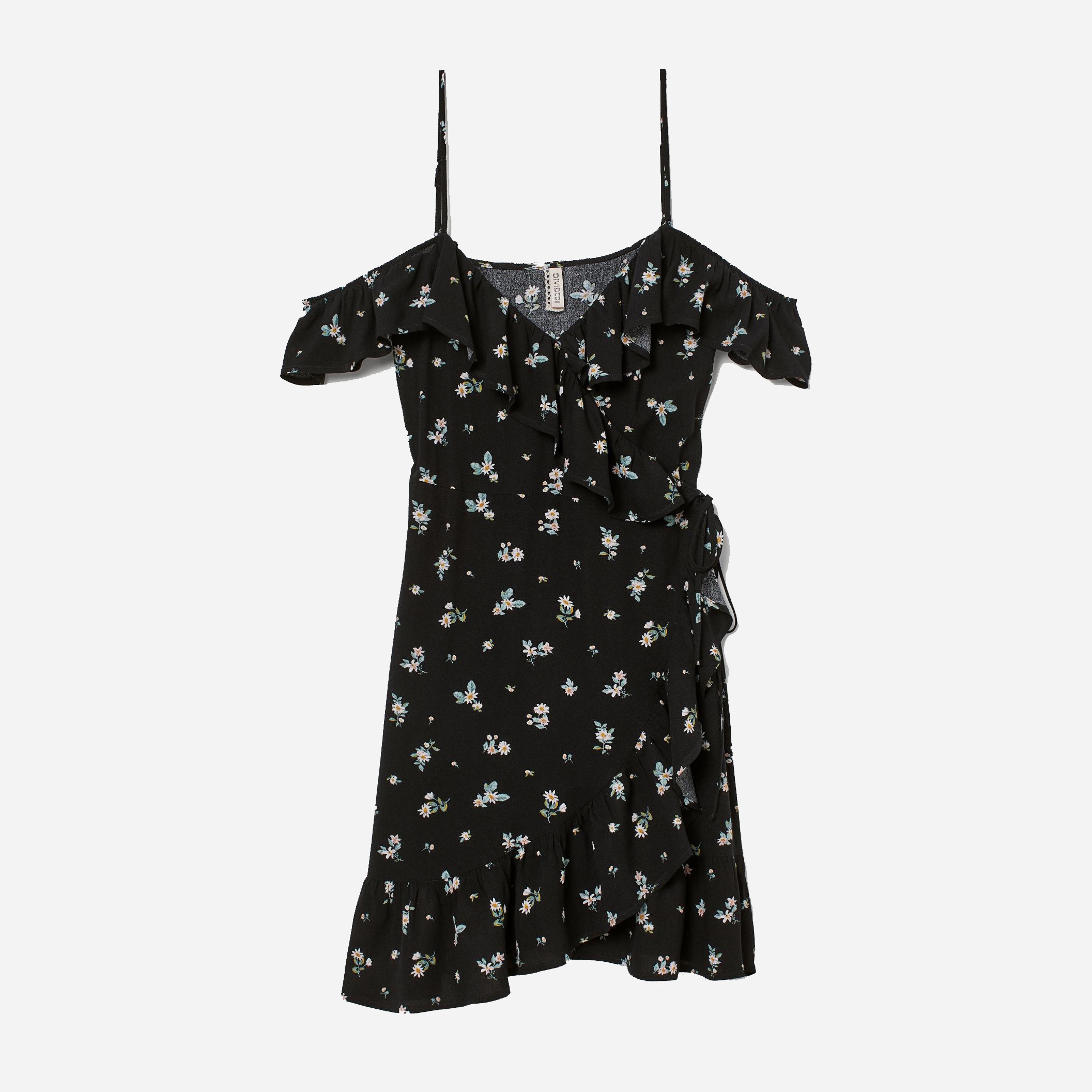 

Сарафан H&M 6431939-AAUU 44 Черный в цветы