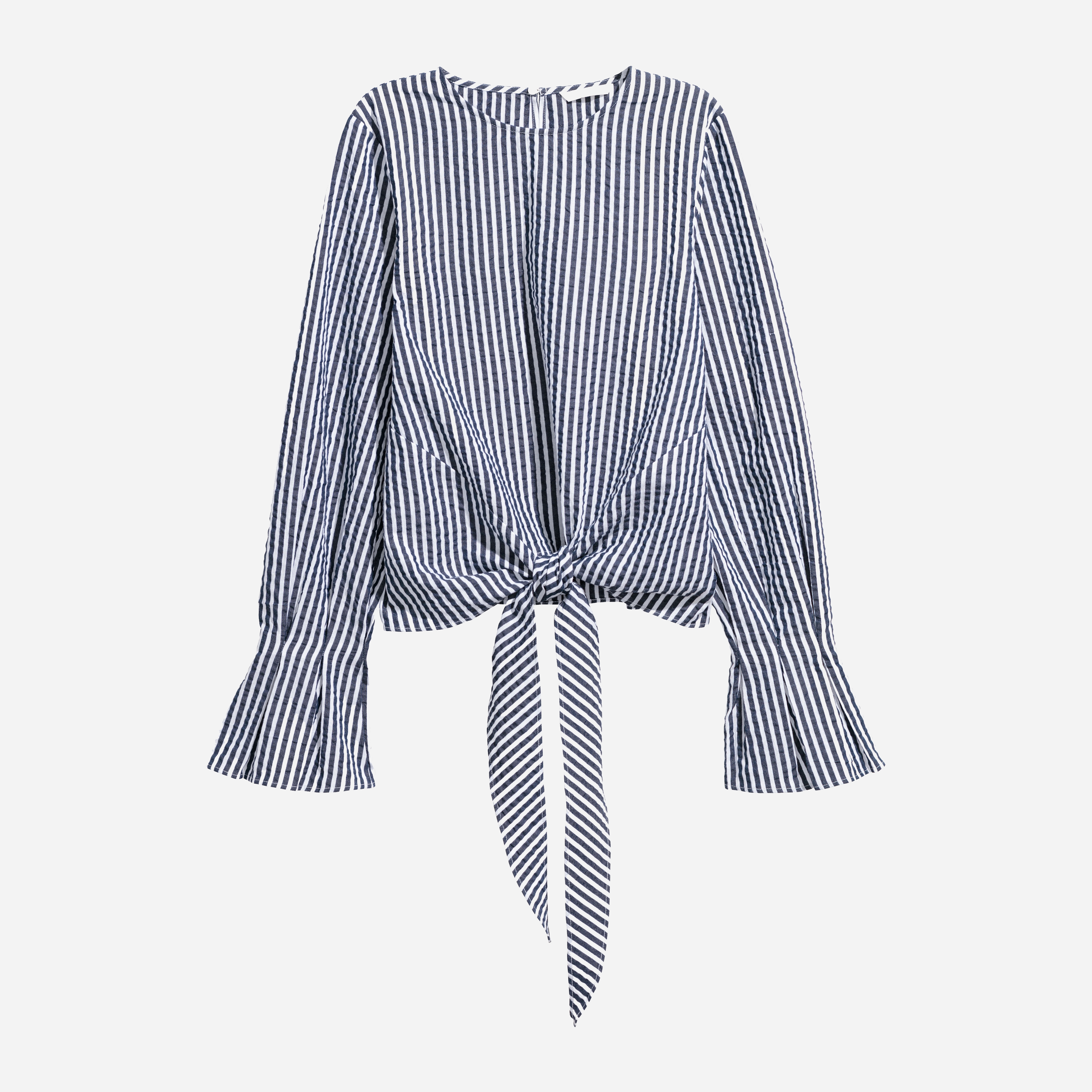 

Блузка H&M 5844837-ADGG 32 Синяя с белым