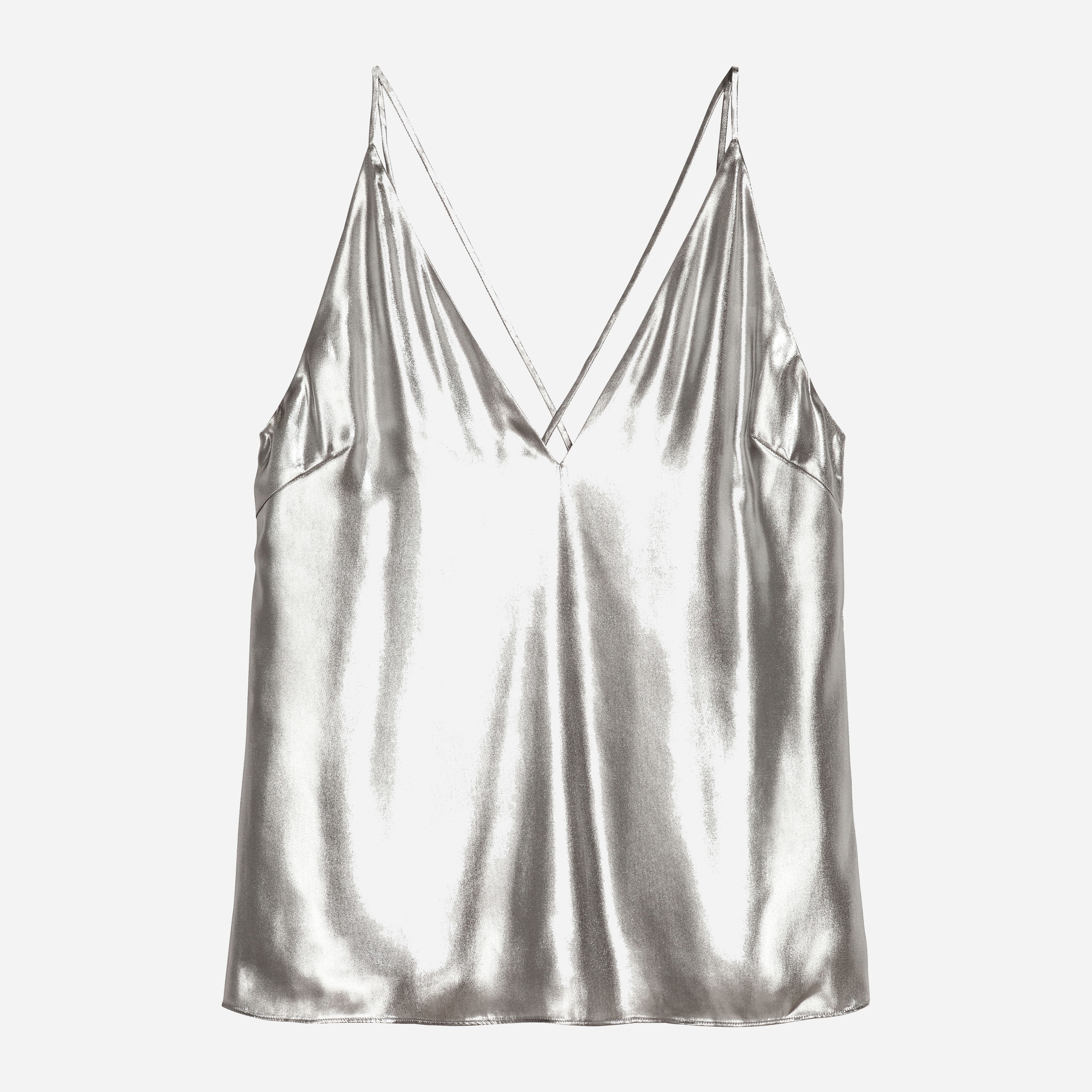

Топ H&M 5583626-ACXA  Серебристый, Топ H&M 5583626-ACXA 38 Серебристый