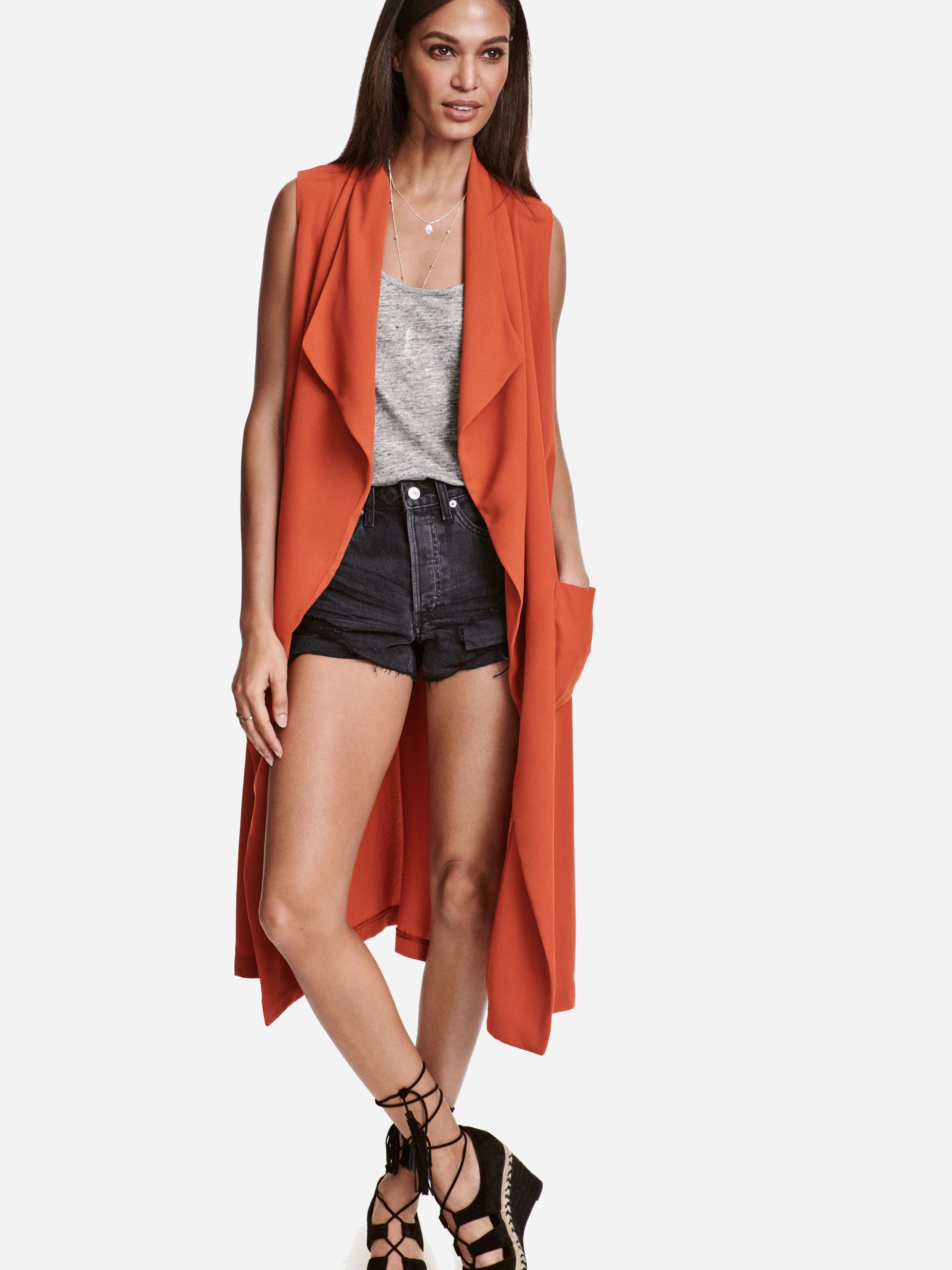 

Жилет H&M 3802783-ACVB 38 Кирпичный