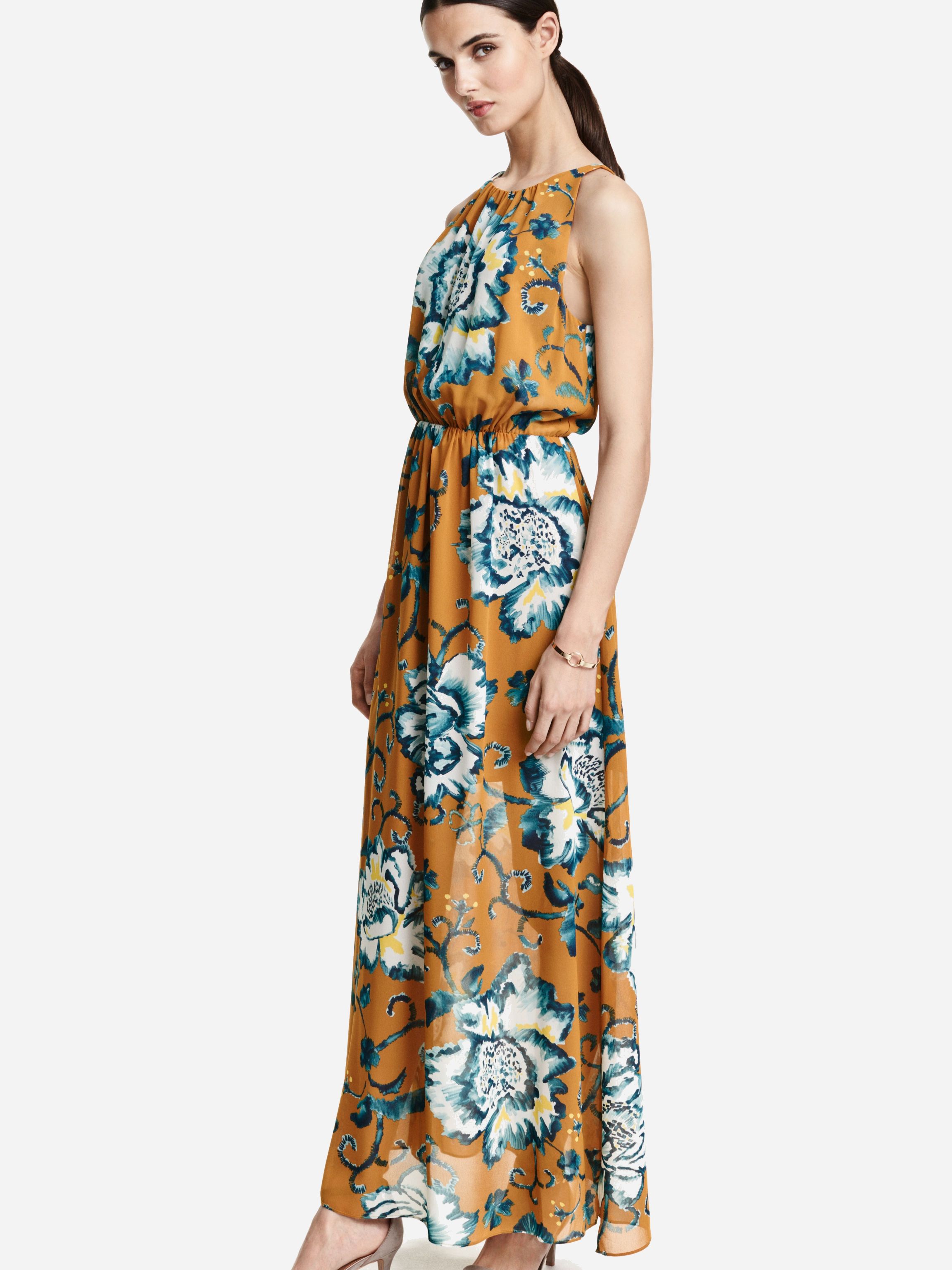 

Сарафан H&M 3641413-ABSX 38 Оранжевый с разноцветным