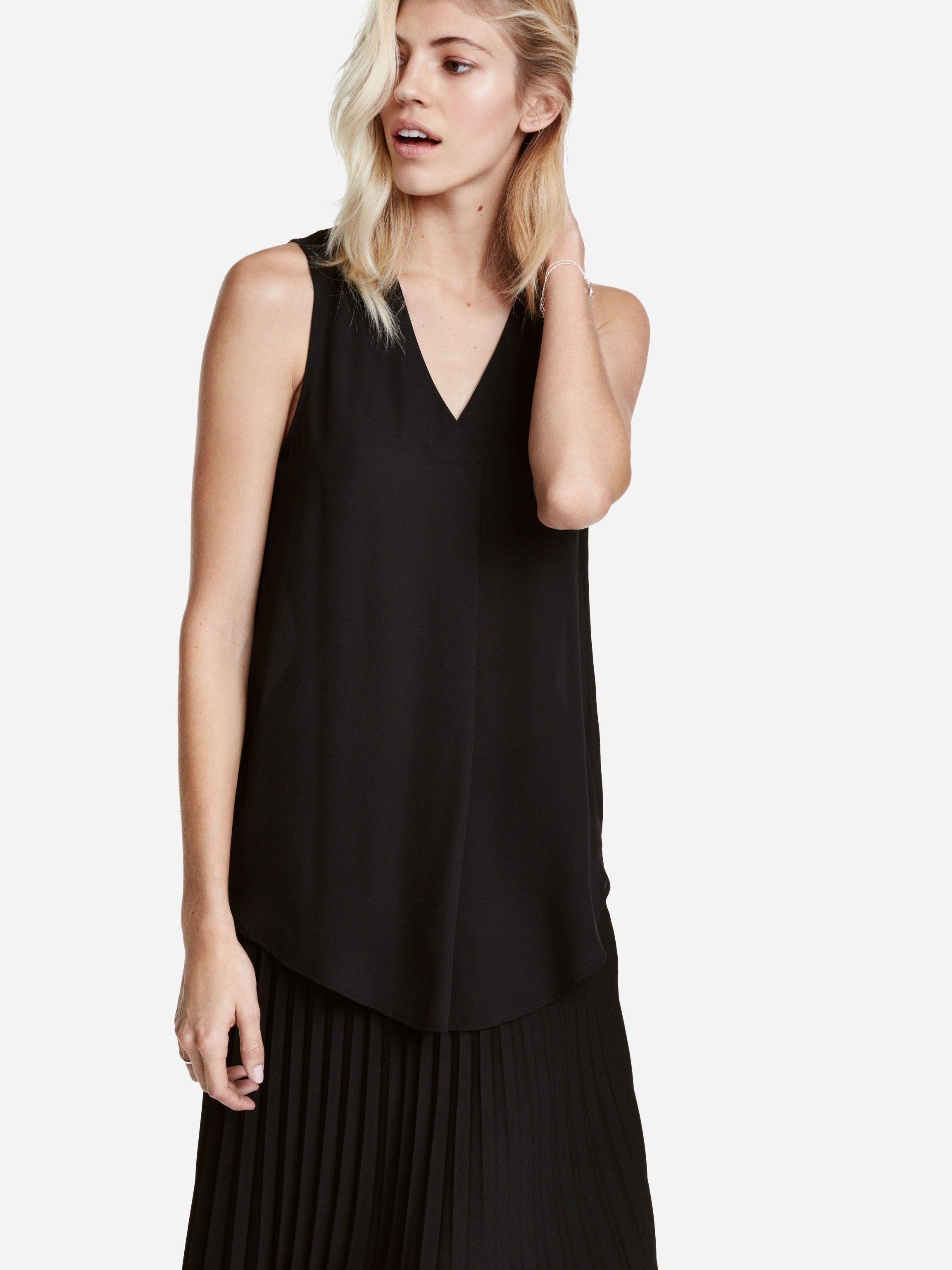 

Блузка H&M 3895445-AAAD 34 Черная