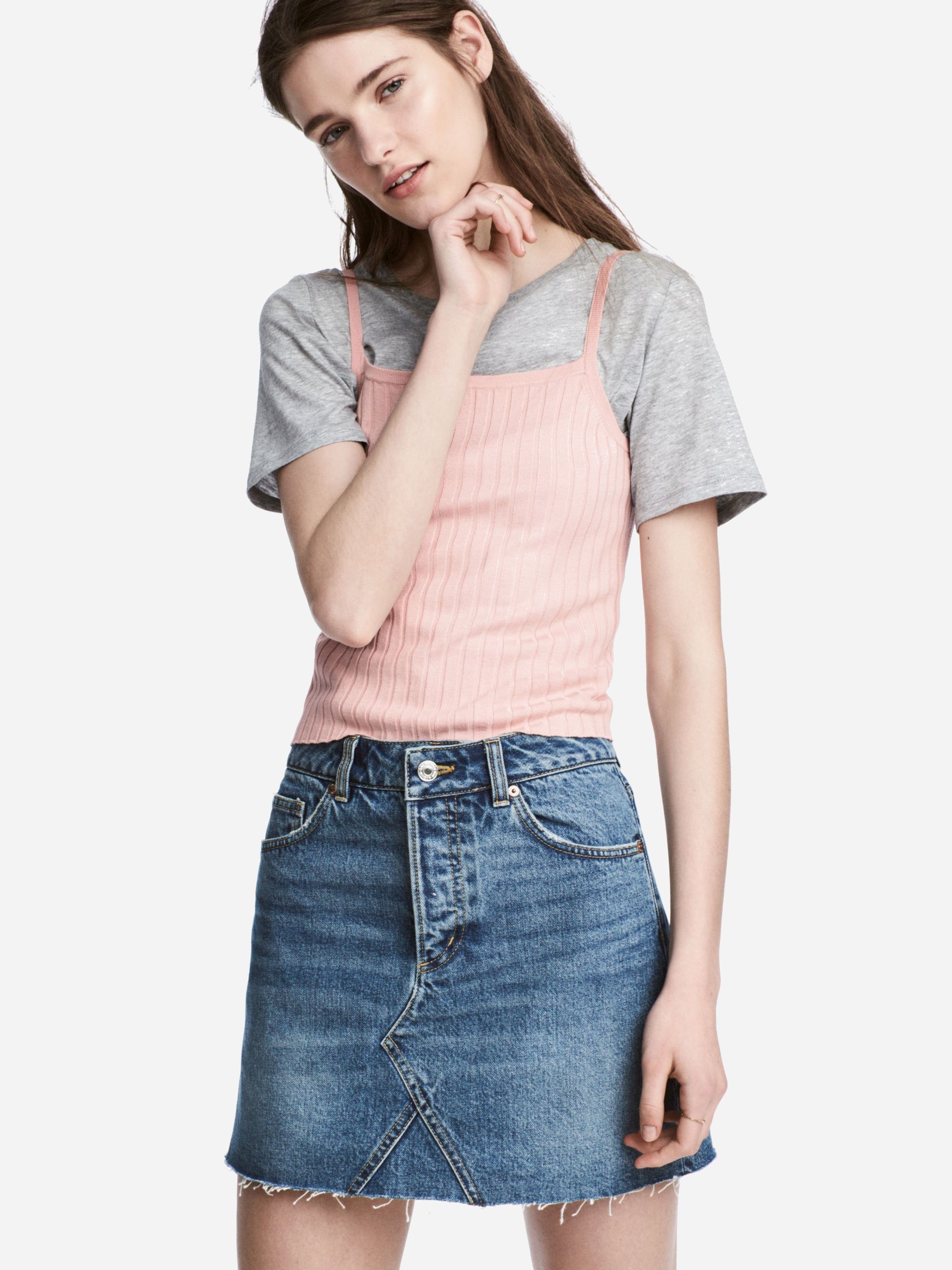 

Топ H&M 5028436-ACWG XS Розовый