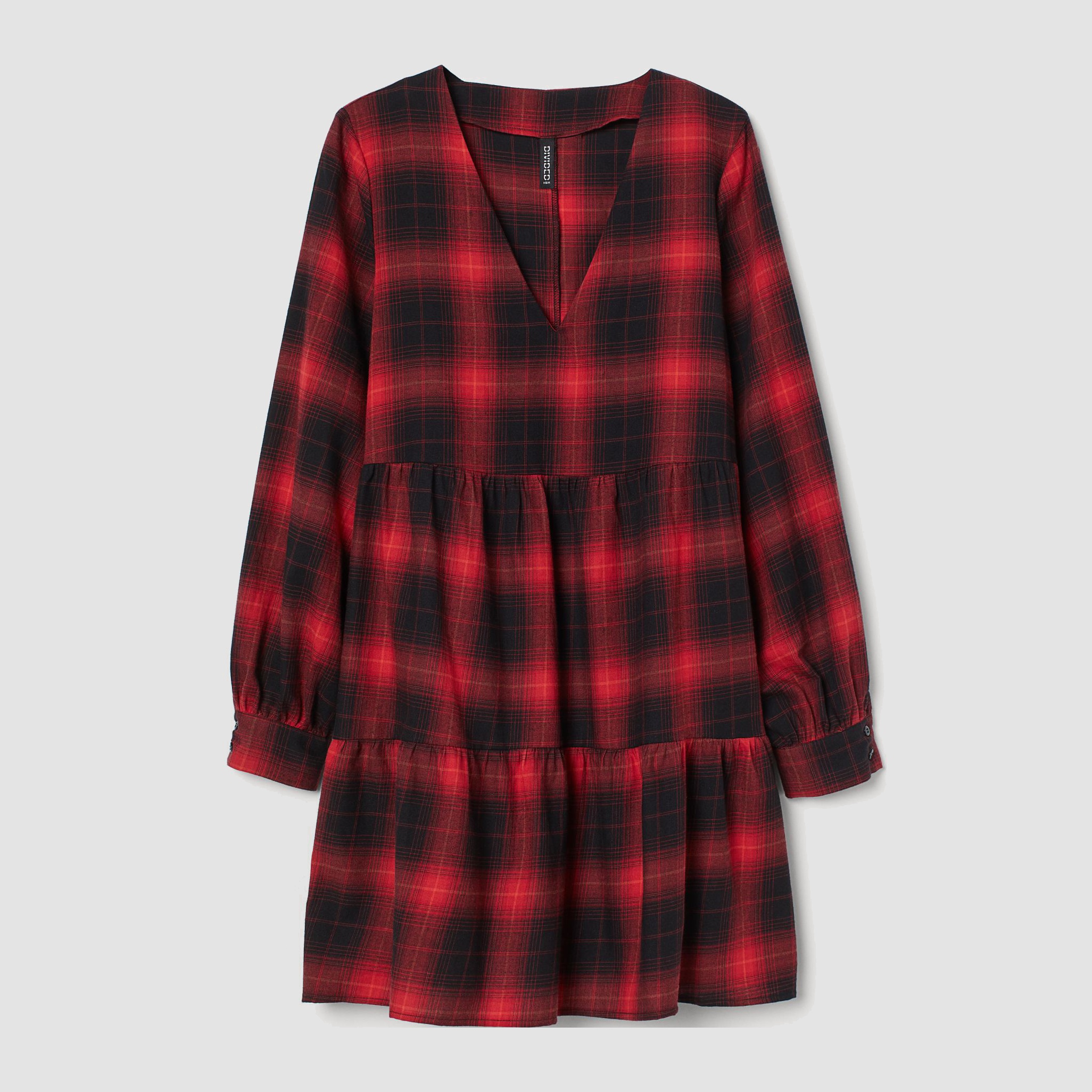 

Платье H&M 3005-9460952 M Красное с черным
