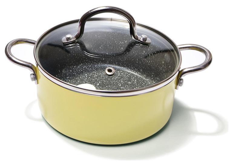 

Кастрюля Fissman Mini Chef Yellow 1.3л с антипригарным покрытием
