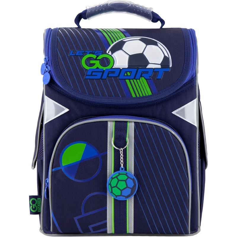 

Рюкзак школьный каркасный Go Pack Education Football 11л 900гр (GO20-5001S-10) Синий