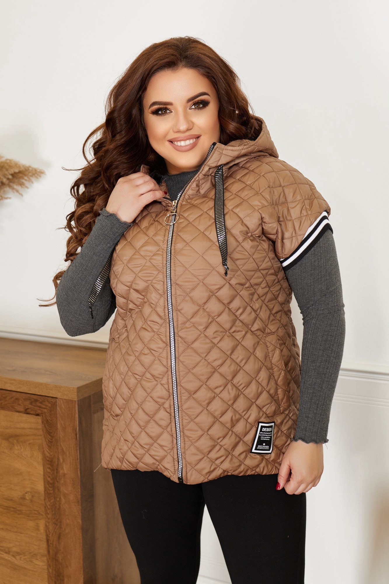 

Жилетка 227-3 54-56 Бежевая