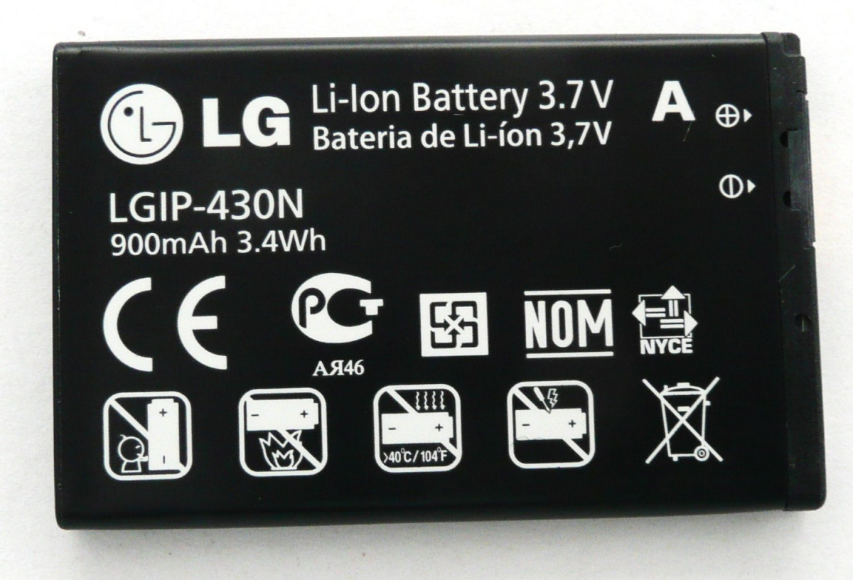 Аккумулятор для LG LGIP-430N 900mAh – фото, отзывы, характеристики в  интернет-магазине ROZETKA от продавца: DioDe | Купить в Украине: Киеве,  Харькове, Днепре, Одессе, Запорожье, Львове