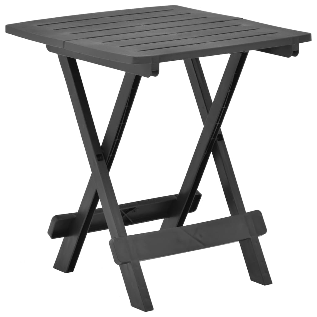 

Розкладний стіл для саду Shumee 45x43x50 см пластик антрацит 48810