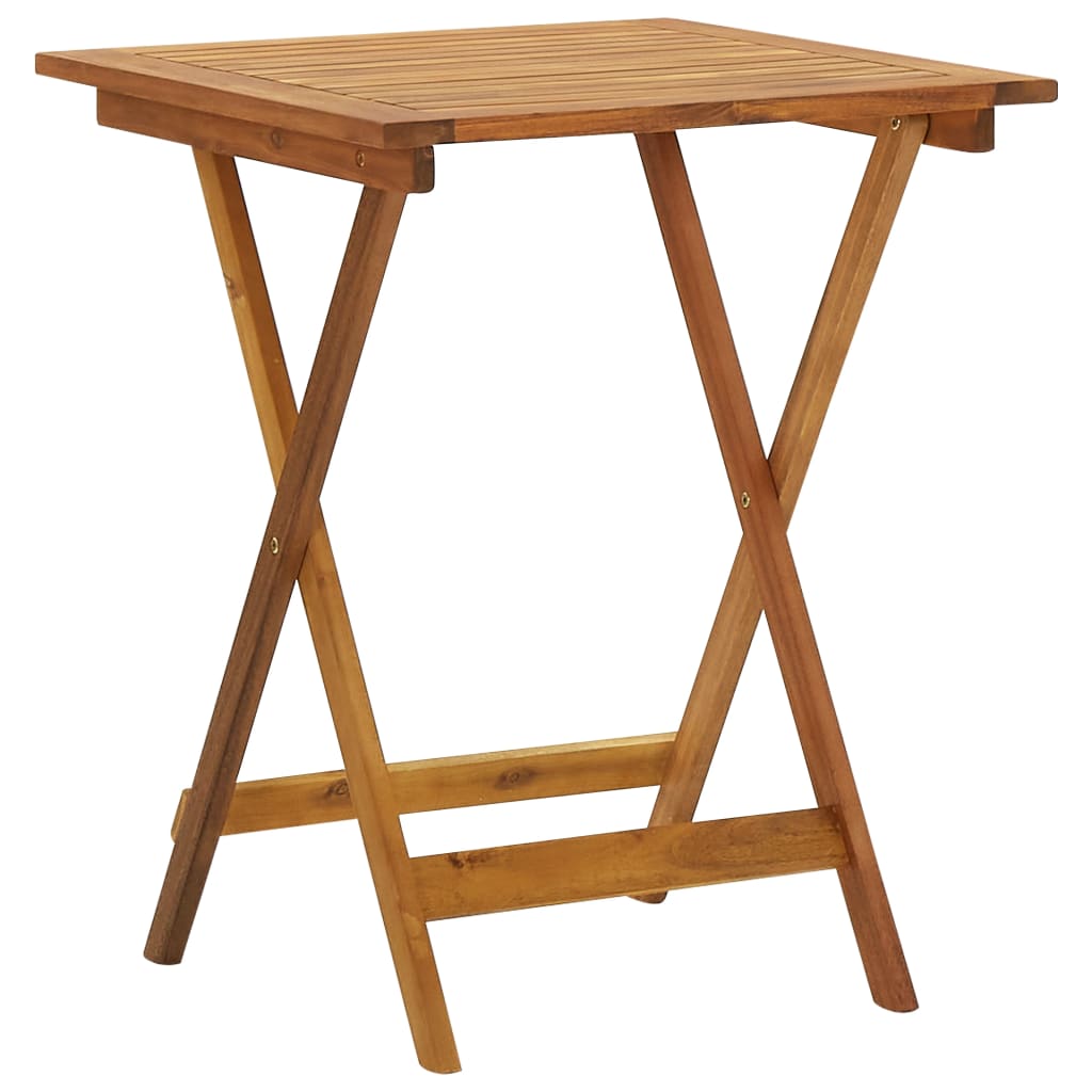 

Розкладний садовий стіл Shumee 60x60x75 см акація коричневий 313595