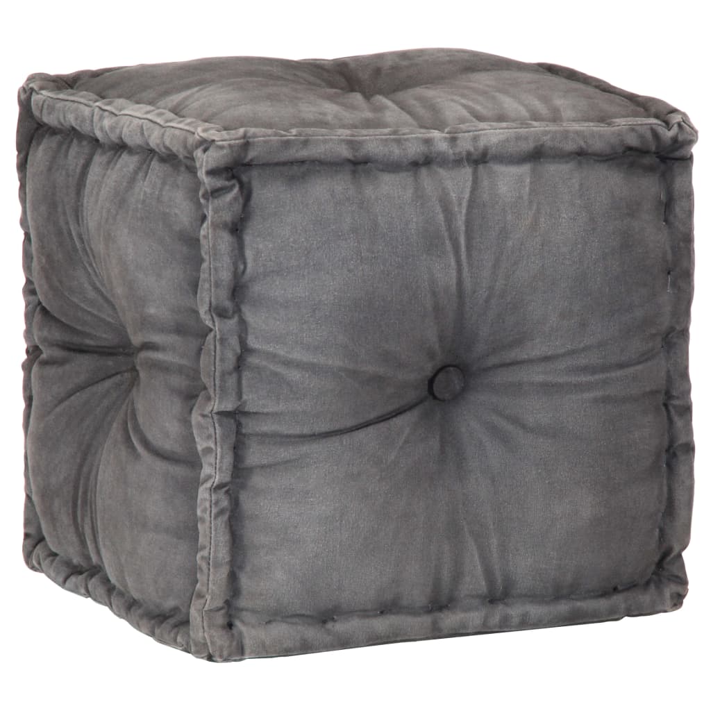 

Пуф Shumee 40x40x40 см бавовна антрацит 248109