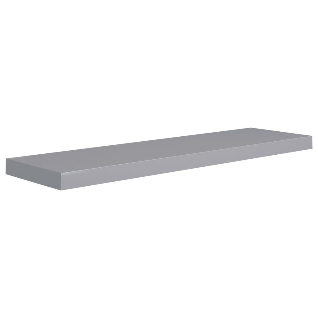 

Полиця настінна Shumee 90x235x38 см МДФ сіра 323859