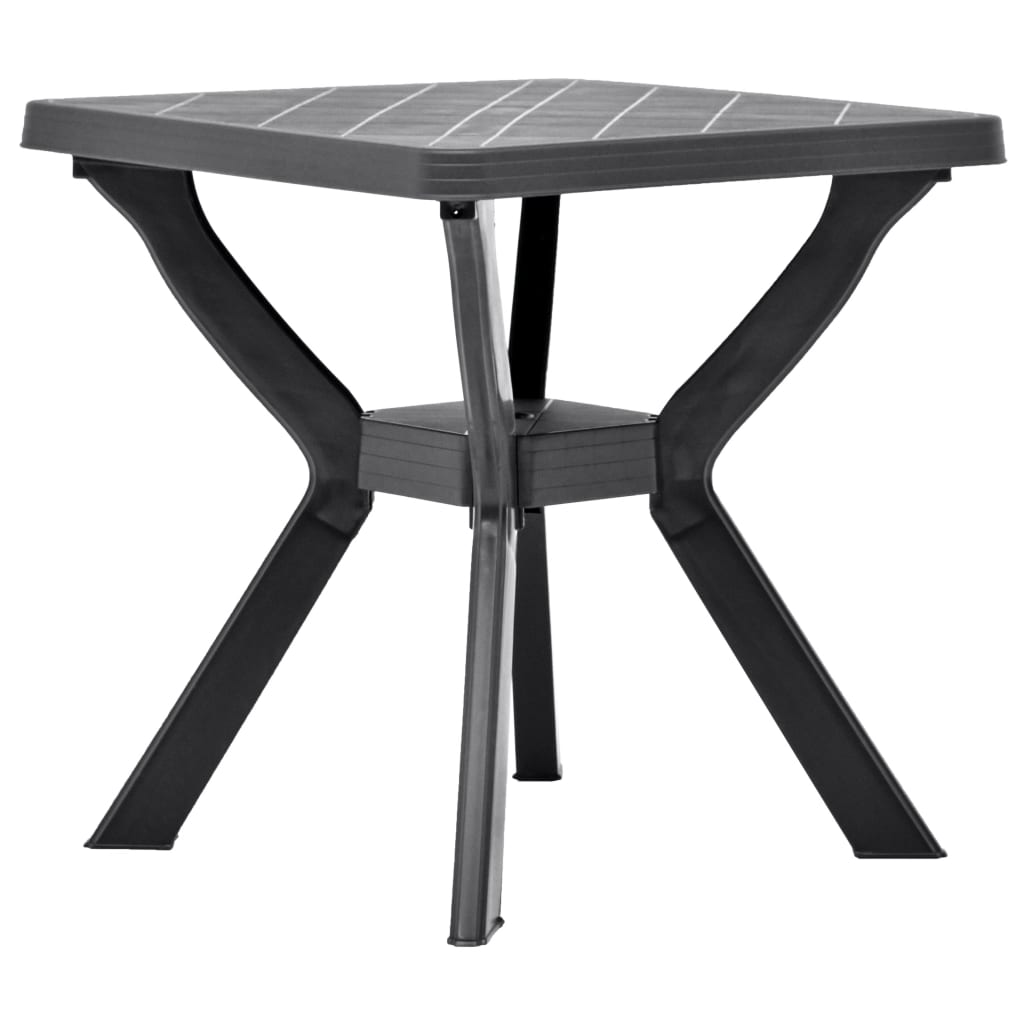 

Садовий стіл Shumee 70x70x72 см пластик антрацит 48801