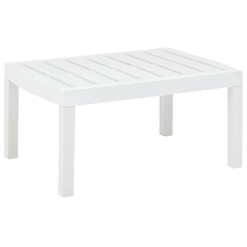 

Журнальний столик Shumee 78x55x38 см пластик білий 48814