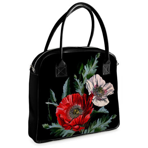 

Сумка с принтом Oxford Presentville Красный и белый мак 32x30x9 см