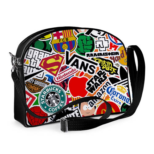 

Сумка молодёжная College Presentville Стикеры 29x23x8 см