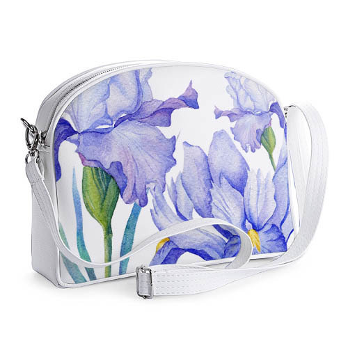 

Сумка молодёжная College Presentville Ирисы голубые 29x23x8 см