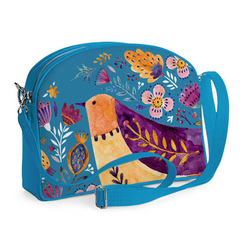 

Сумка молодёжная College Presentville Птичка в цветах 29x23x8 см