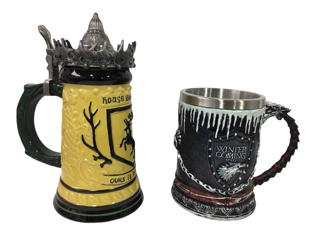 

Подарочный набор Кружка Герб Баратеонов Игра Престолов и Winter Is Coming Stark 650/550мл