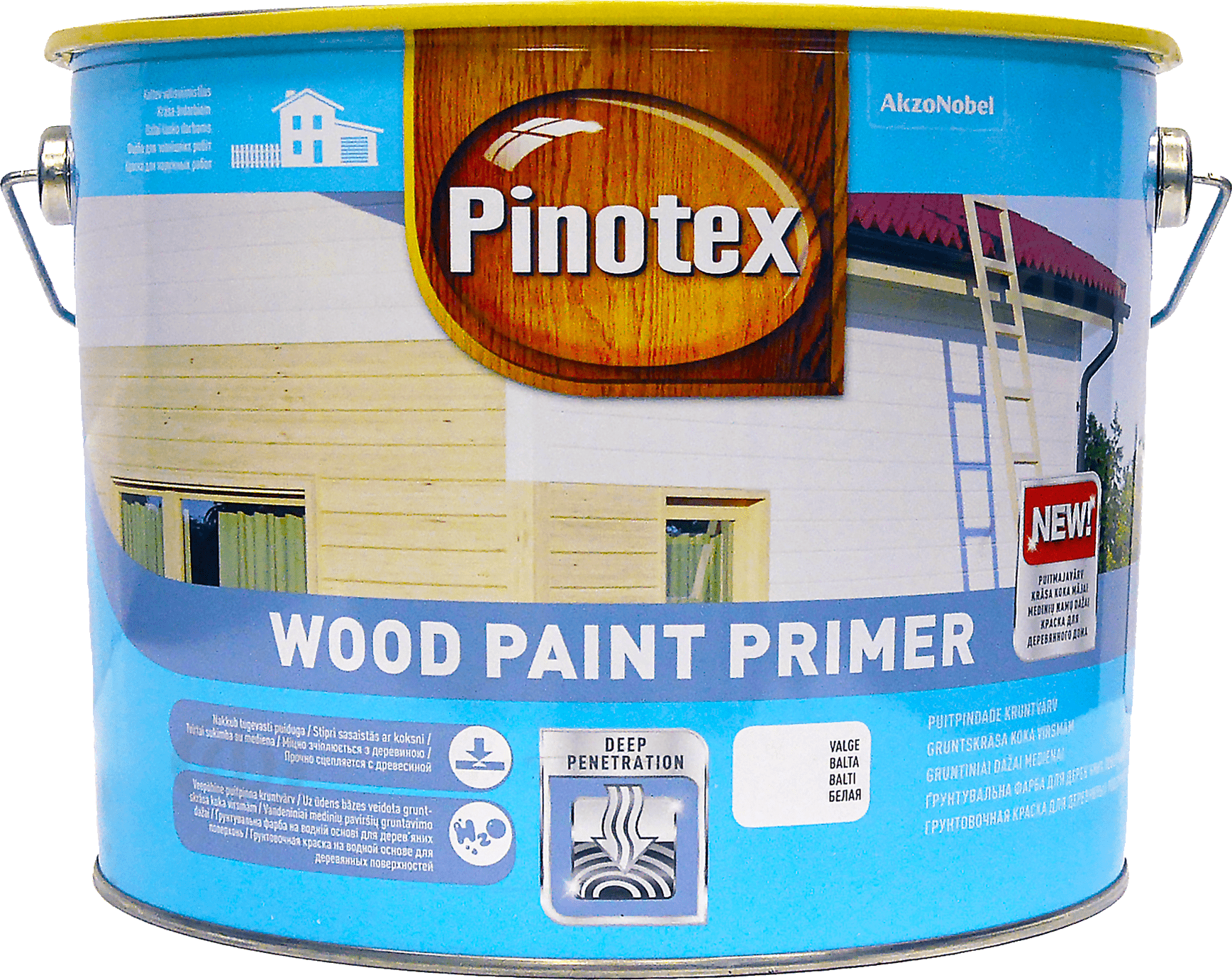 

Матовая водная грунтовка для дерева Pinotex Wood Paint Primer 10 л Белая (5310612)