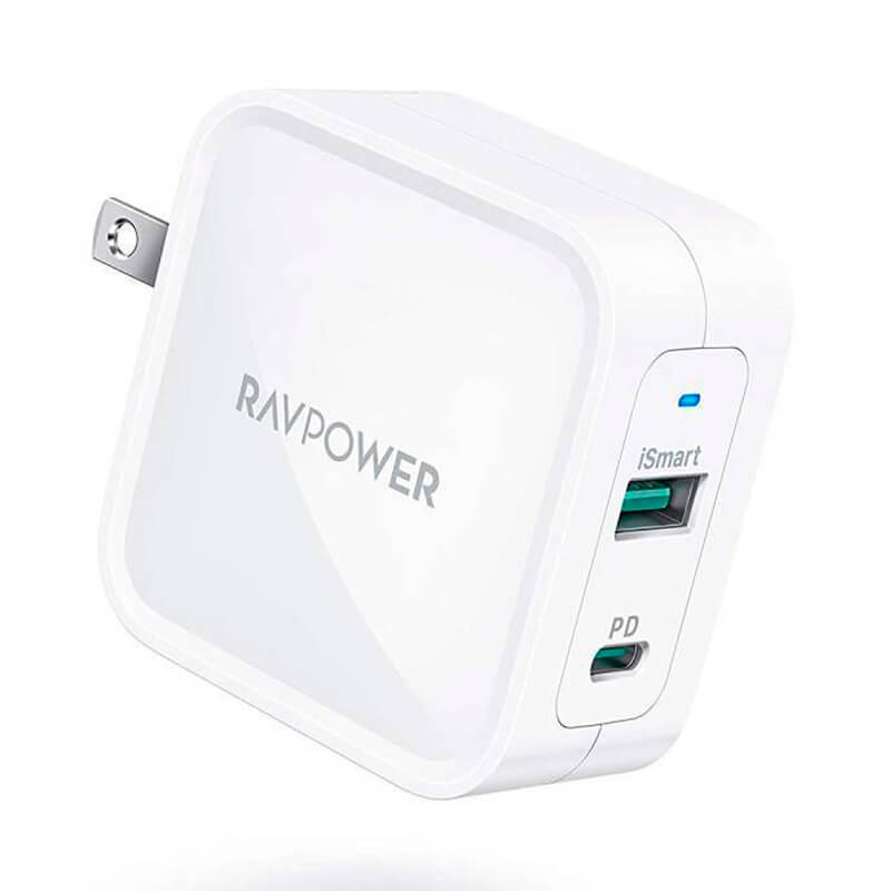

Сетевое зарядное устройство RAVPower 65W 2-Port PD Charger White (RP-PC133WH)
