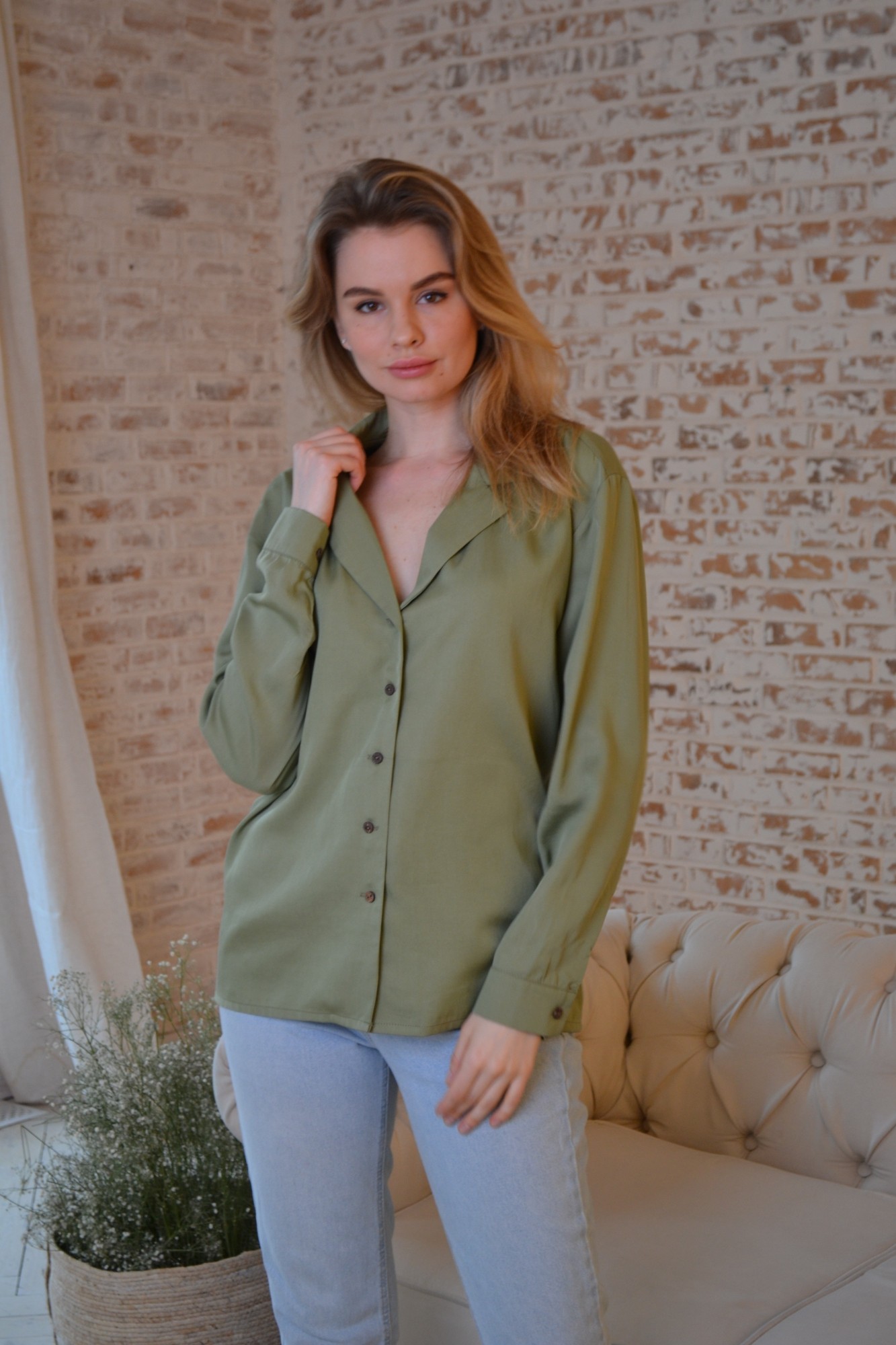 

Рубашка Capslook  Хаки, Рубашка Capslook One Size Хаки