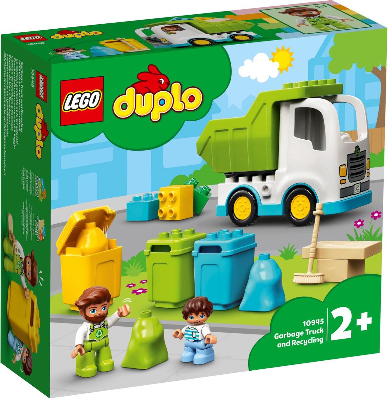 

Lego Duplo Мусоровоз и контейнеры для раздельного сбора мусора 10945