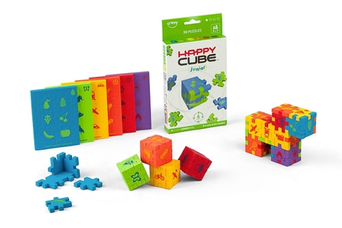 

Объемный пазл Happy Cube Junior от 3 лет Набор из 24 объемных пазлов
