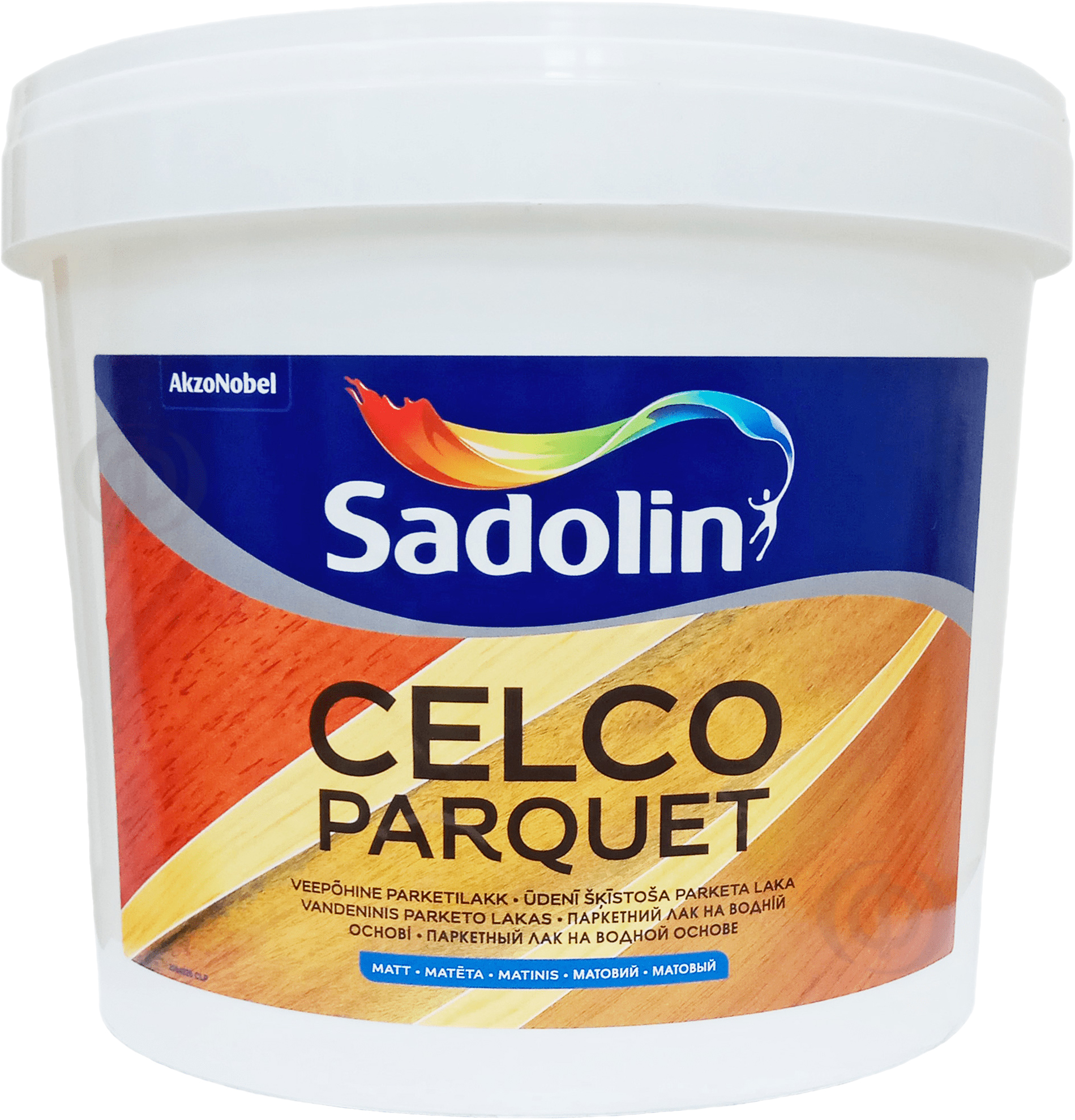 

Матовый водный лак для пола Sadolin Celco Parquet 5 л (5181247)