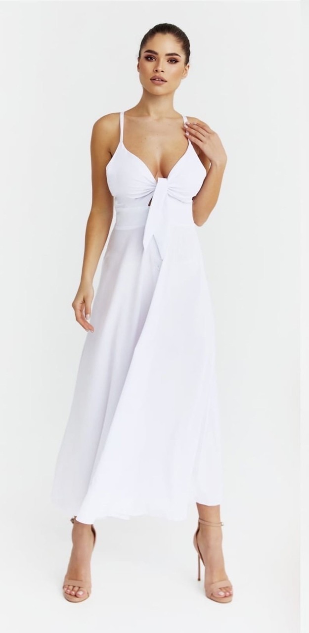 

Красивое летнее платье на пуговицах Miss Podium Белый 44