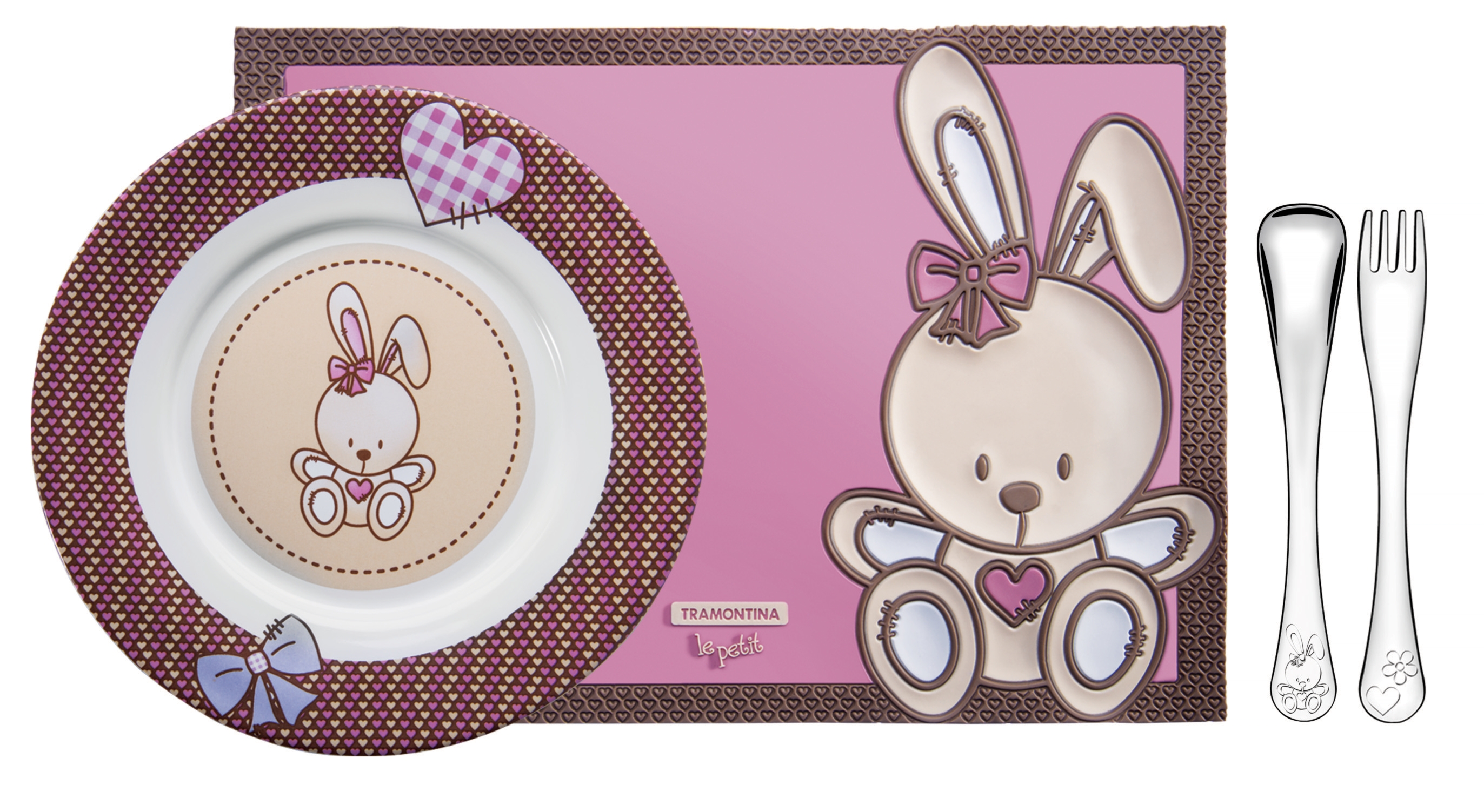 

Набір дитячий Tramontina BABY Le Petit pink, 4 предмета