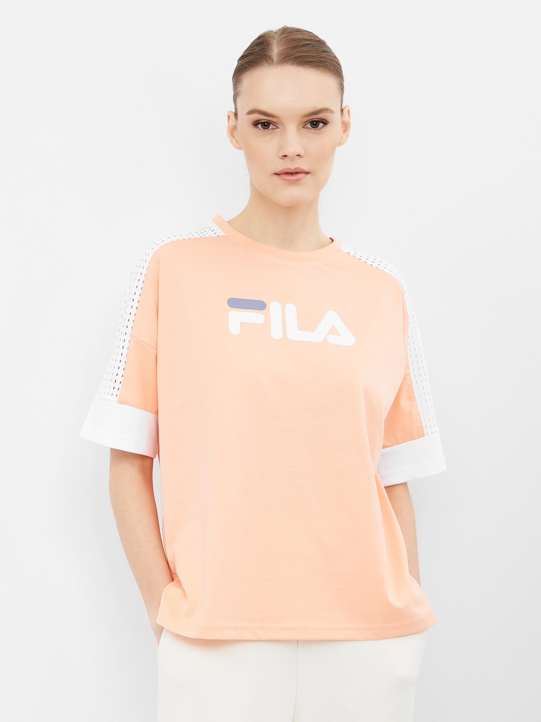 

Футболка Fila 107865-EW 42-44 Оранжевый/Белый