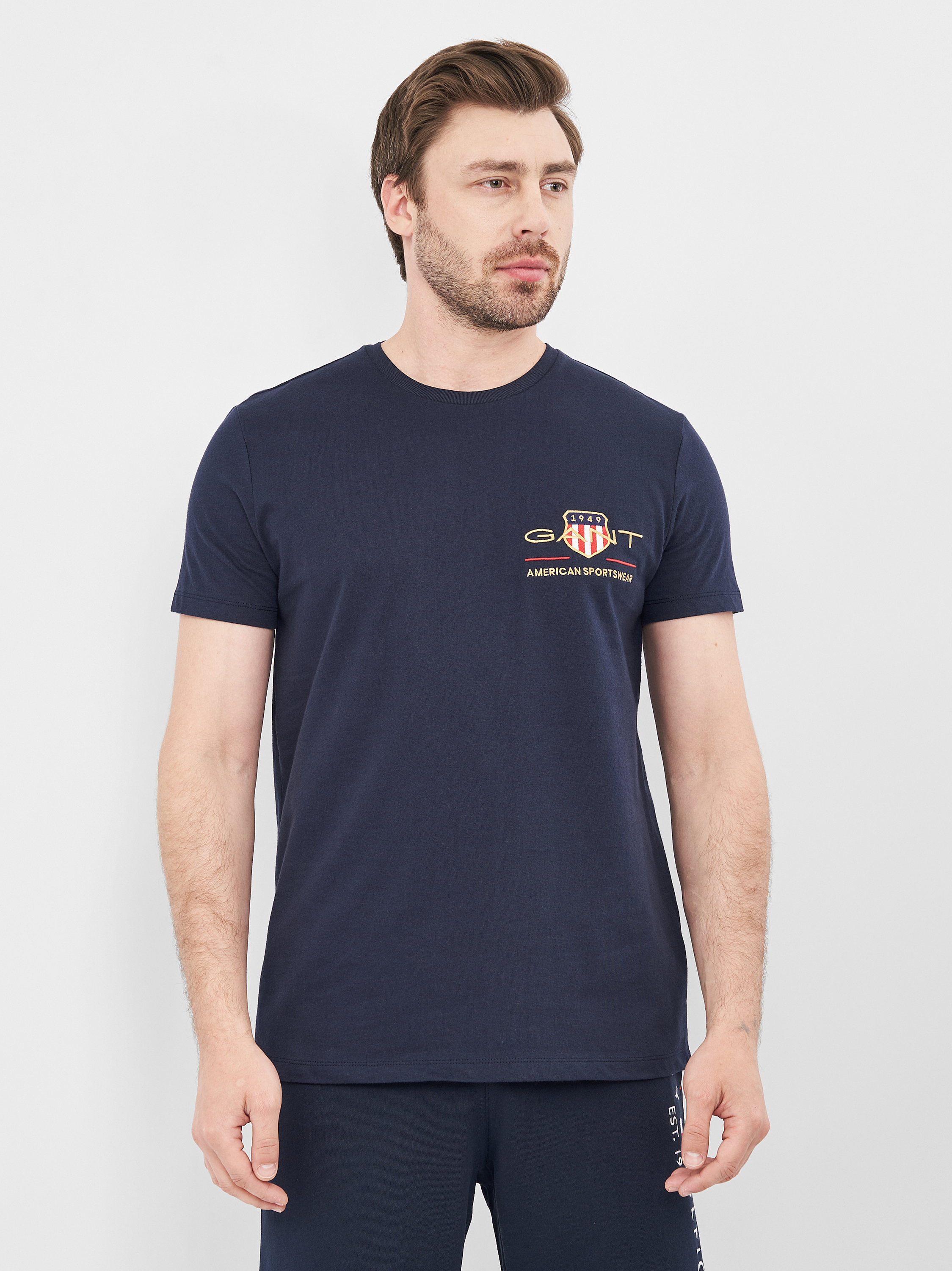 

Футболка Gant 10727.3  (44) Темно-синяя, Футболка Gant 10727.3 S (44) Темно-синяя