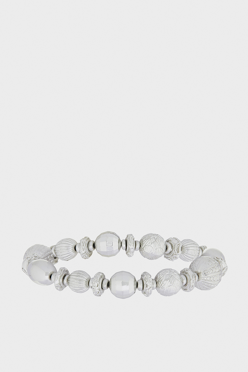 

Женский серебристый браслет SILVER BEADED SINGLE STRETCH Accessorize OS 784097