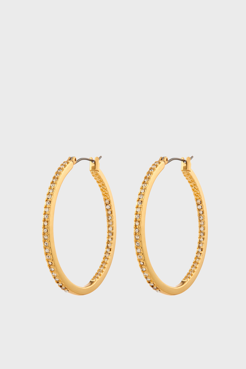 

Женские золотистые серьги PAVE MEDIUM HOOP Accessorize OS 785773