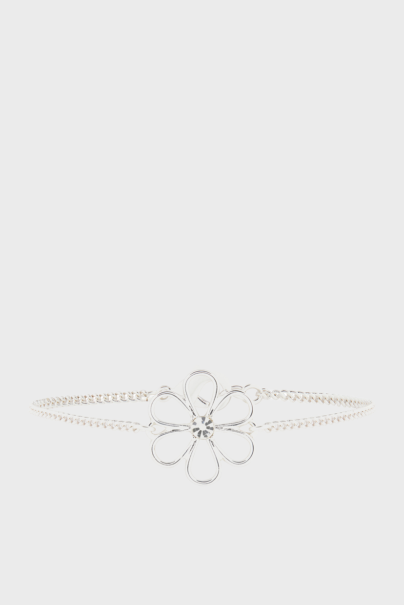 

Женский серебристый браслет NEW WIRE FLOWER CLAS Accessorize OS 884136