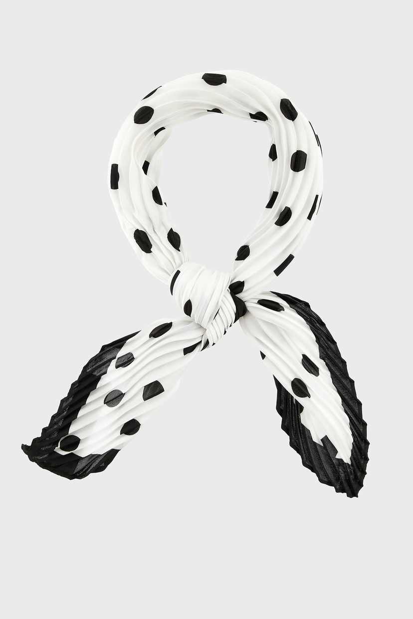 

Женский белый платок в горошек MONO SPOT CRINKLE Accessorize OS 886415