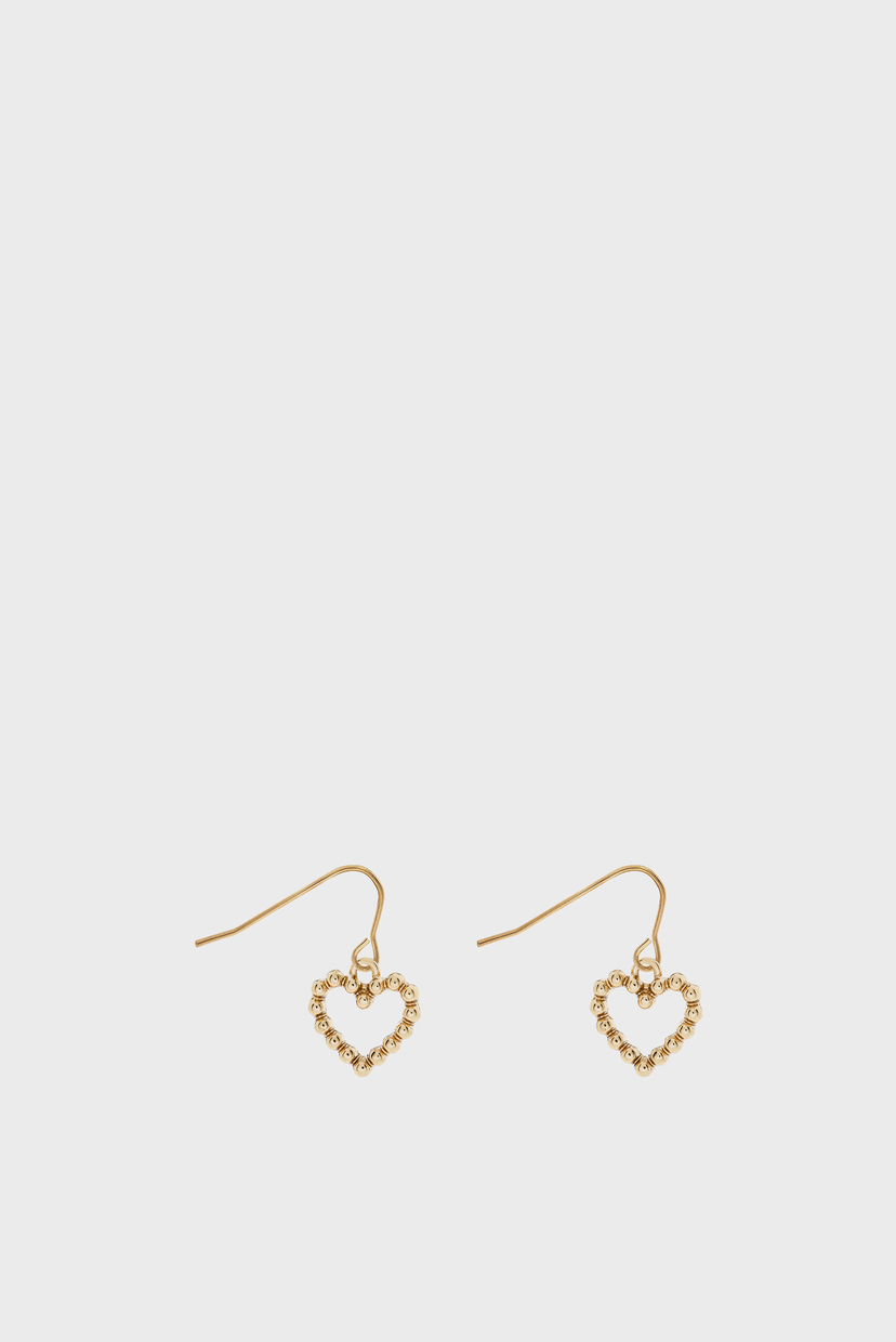 

Женские золотистые сережки STUDDED HEART DROP Accessorize OS 881815