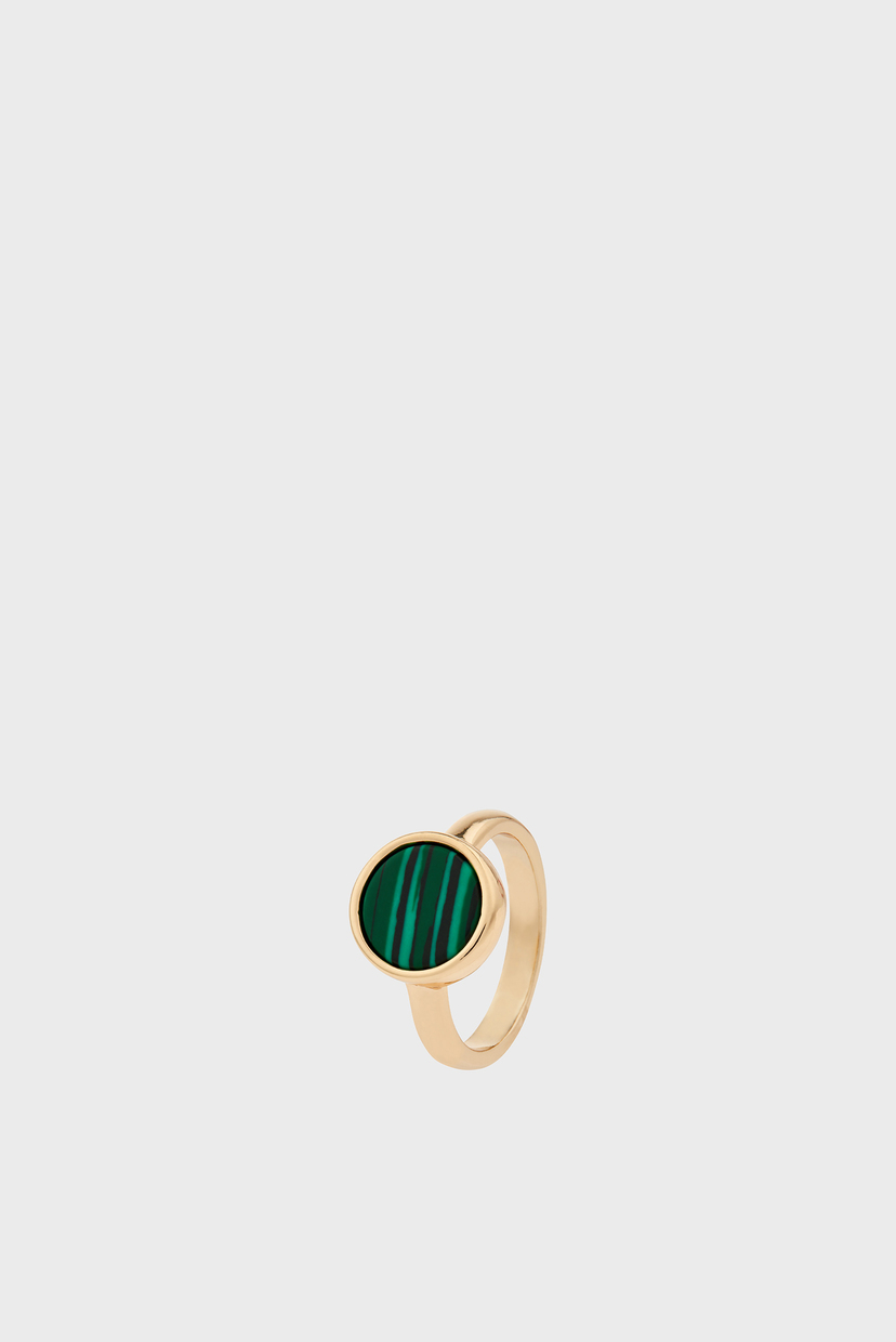 

Женское золотистое кольцо FLAT STONE RING Accessorize L 894161