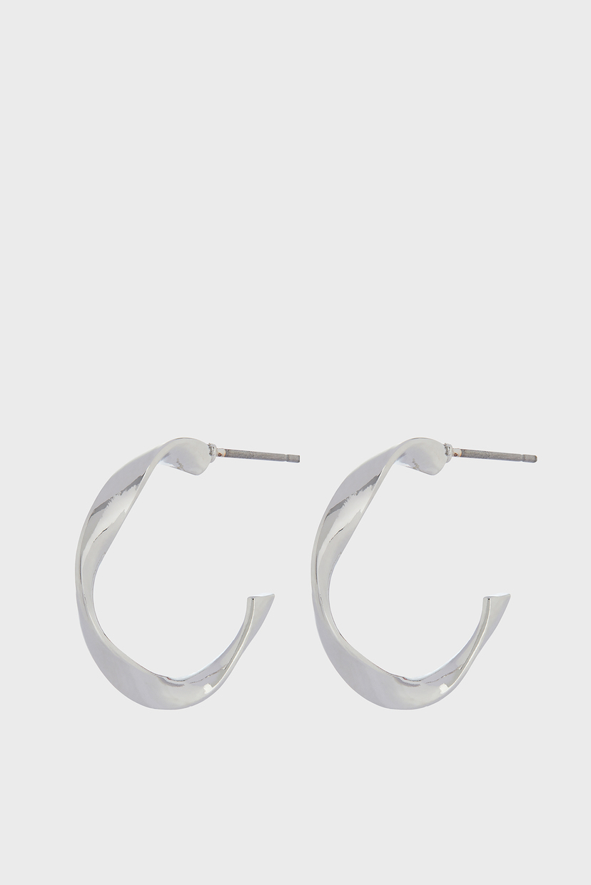 

Женские серебристые серьги SMALL TWIST HOOP Accessorize OS 981394