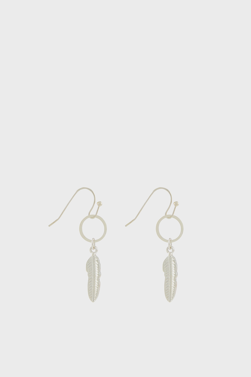 

Женские серебристые серьги TING LEAF SHORT DROP Accessorize OS 981149