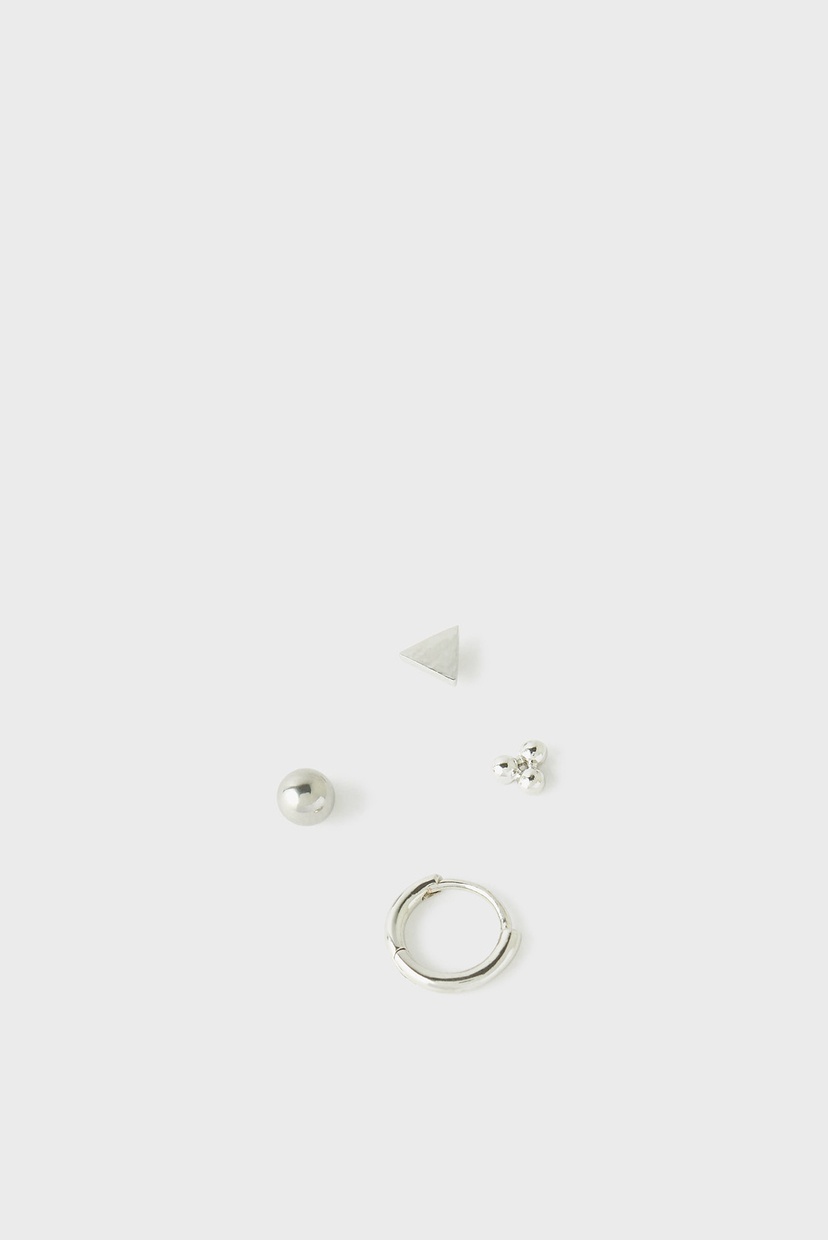 

Женские серебристые серьги (4 пары) Accessorize OS 981501