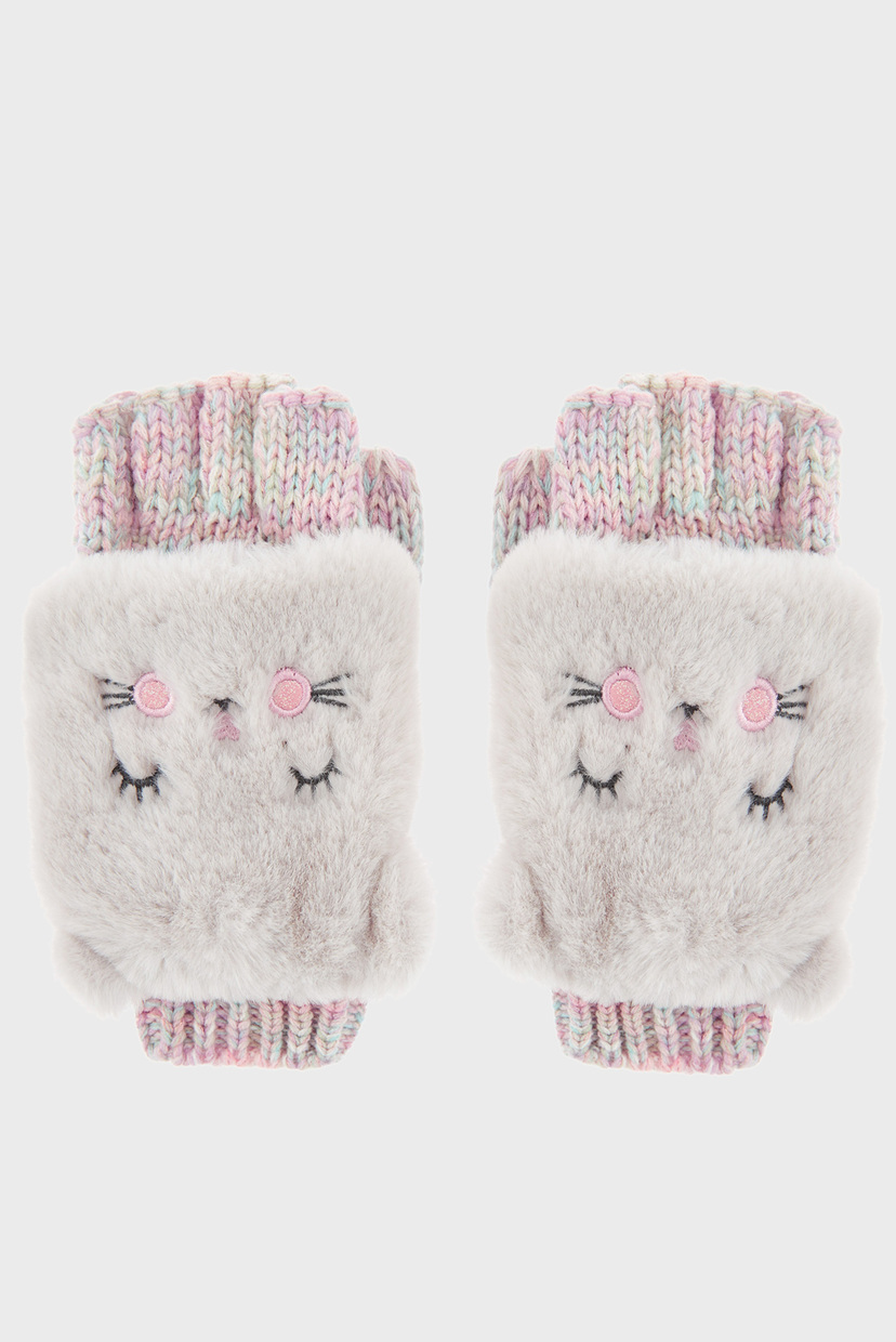 

Детские розовые митенки Accessorize 3-5 983252