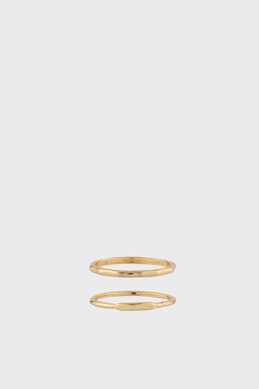 

Женское золотистое кольцо BASIC STACKING SE(2 шт) Accessorize L 894043