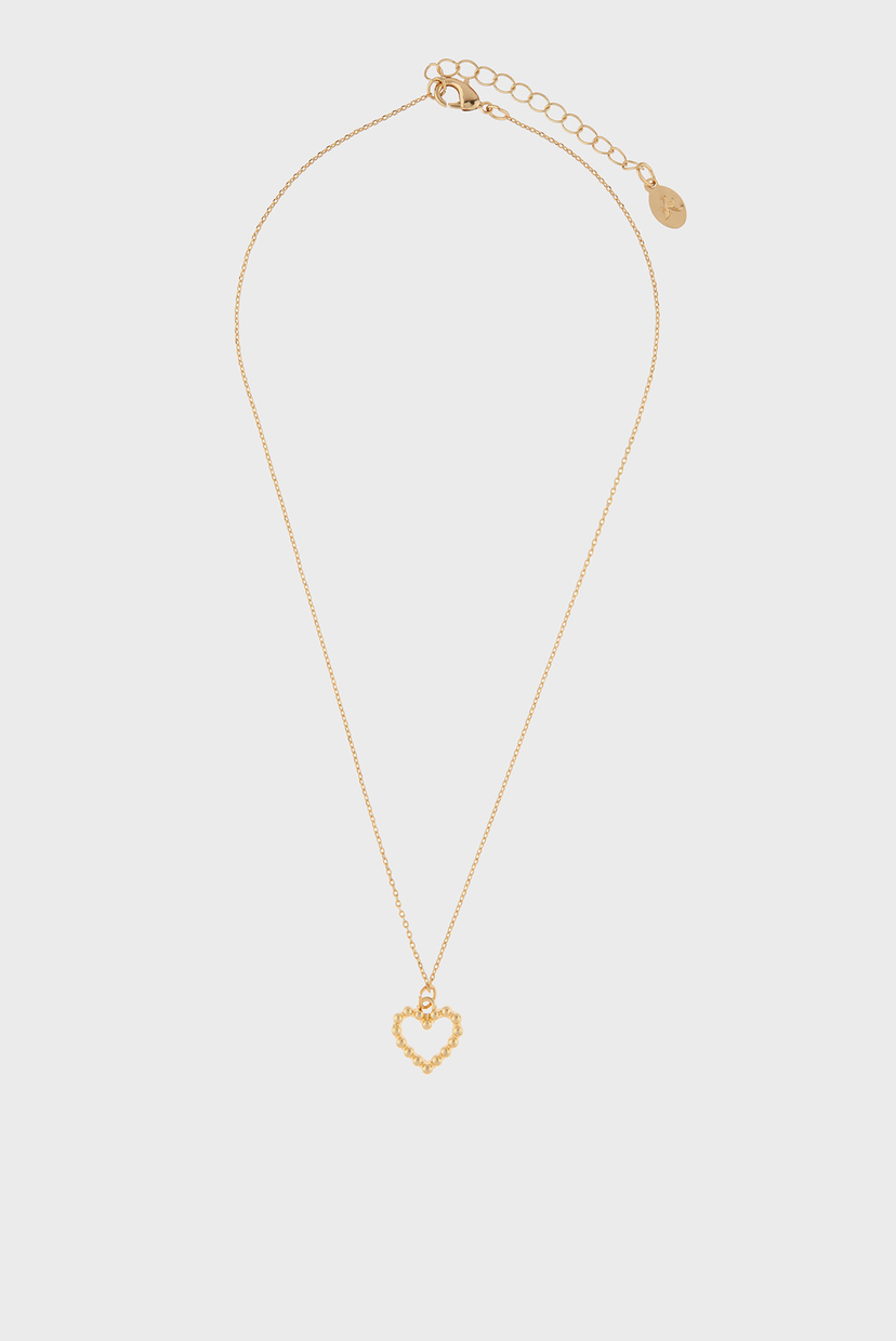 

Женская золотистая подвеска STUDDED HEART PENDAN Accessorize OS 882703