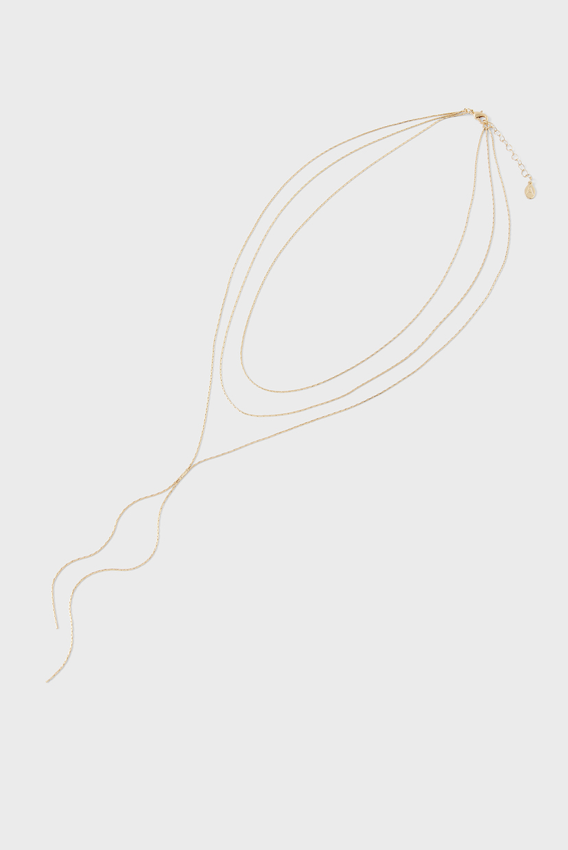 

Женская золотистая подвескаSLINKY CHAIN Y NECK Accessorize OS 182636